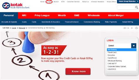 kotak mahindra bank net banking